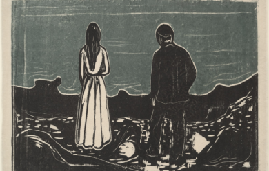 Two People. The Lonely Ones, by Edvard Munch