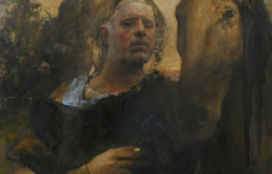 Self portrait at L’Hippodrome, by Odd Nerdrum