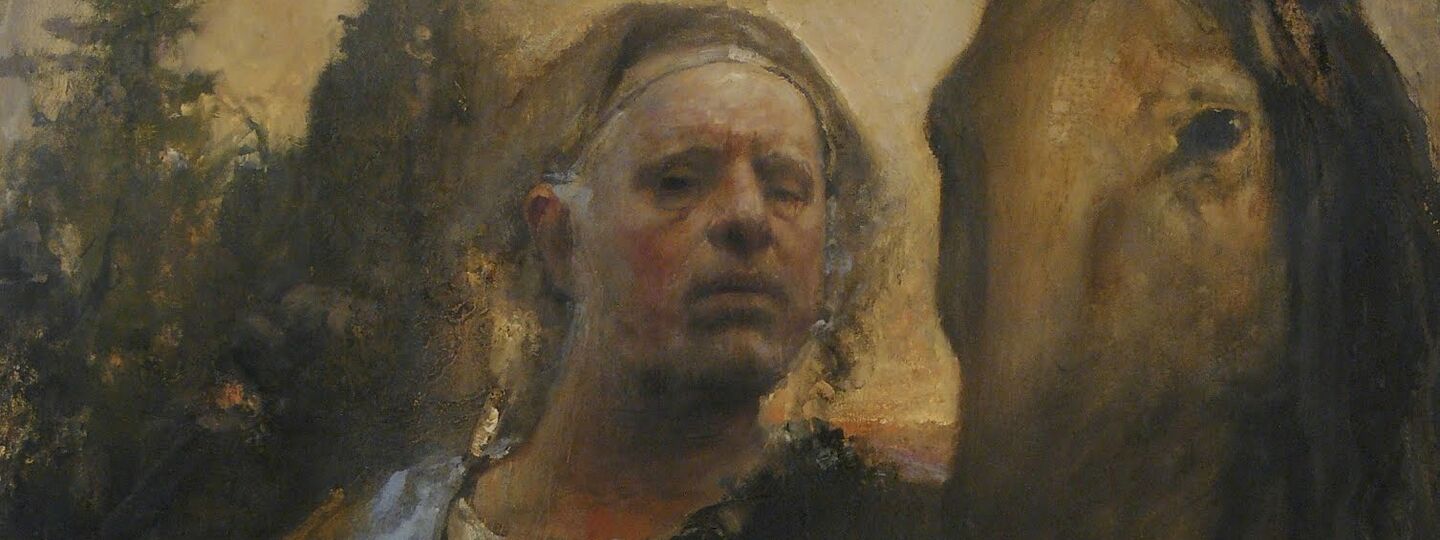 Self portrait at L’Hippodrome, by Odd Nerdrum