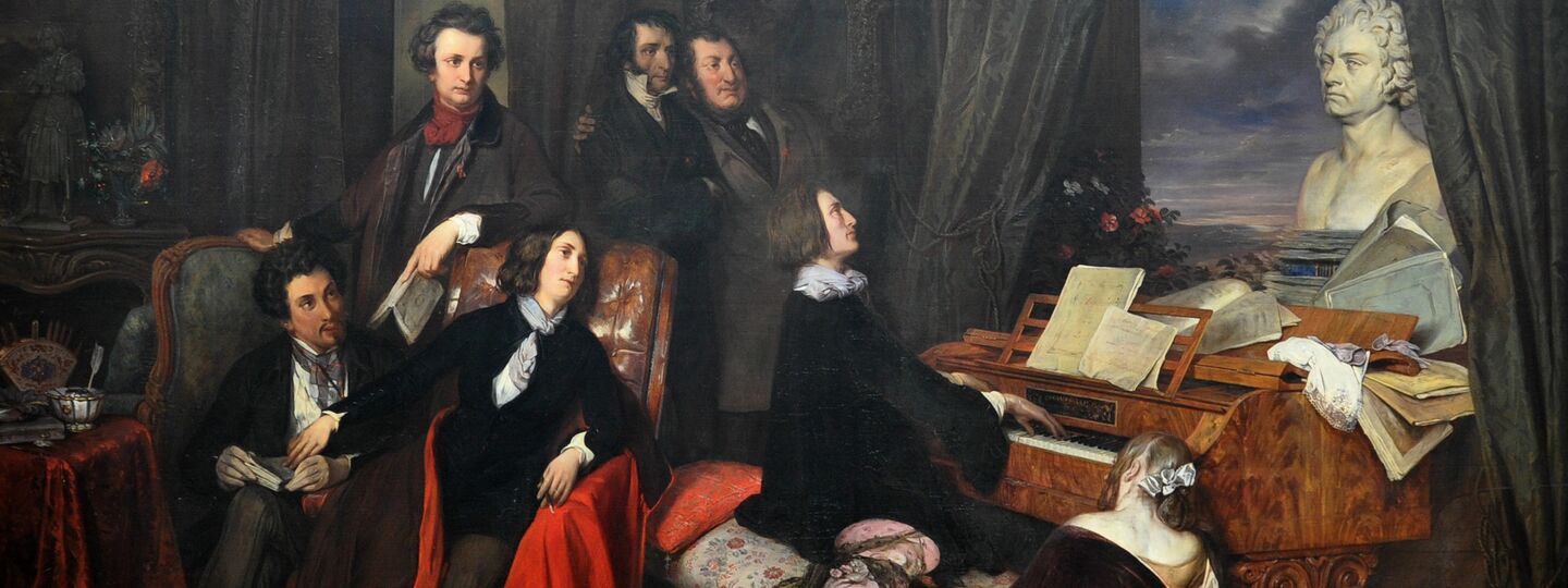 Liszt at the Piano, by Josef Danhauser