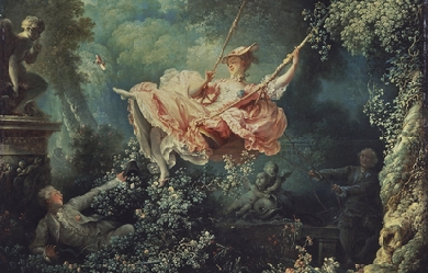 The Happy Accidents of the Swing, by Jean-Honoré Fragonard