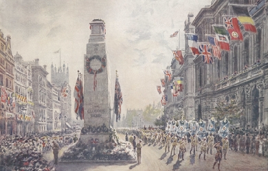 The Cenotaph in Whitehall, by William Luker II