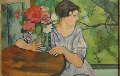 Young Girl in Front of a Window, by Suzanne Valadon