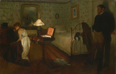 Interior, by Edgar Degas