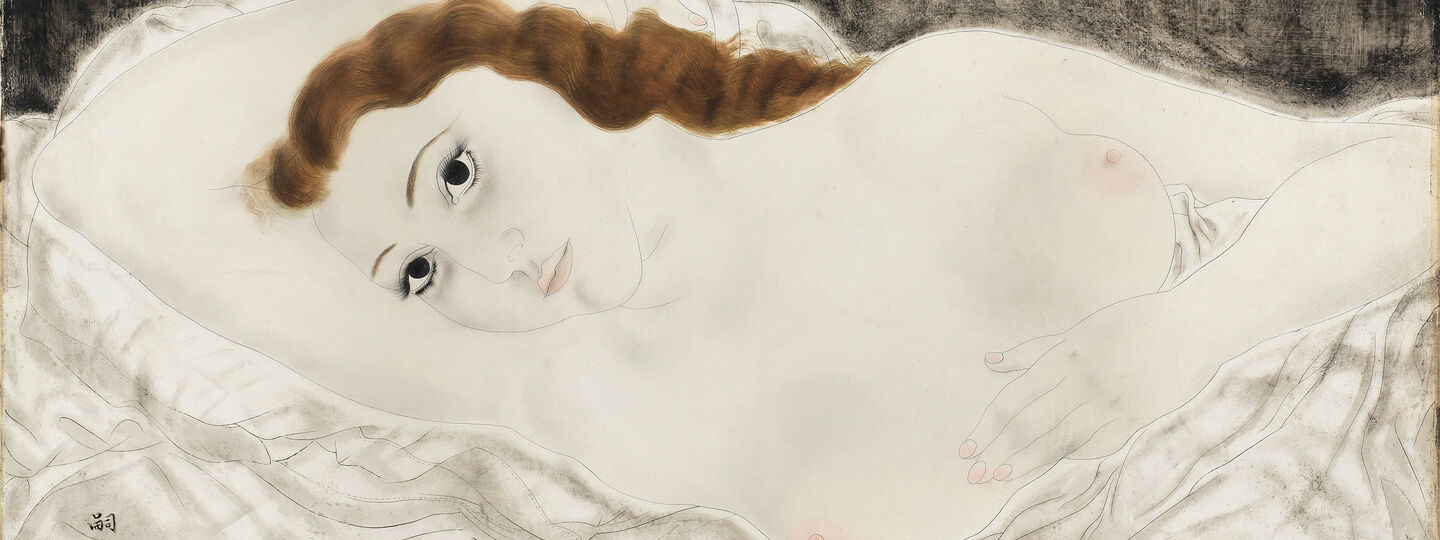 Lying woman, Youki, by Tsuguharu Foujita