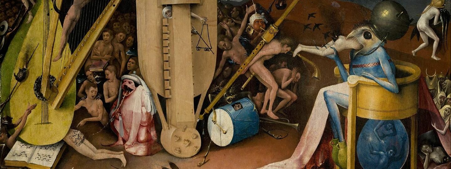 The Garden of Earthly Delights, inner right wing, detail, by Jheronimus Bosch