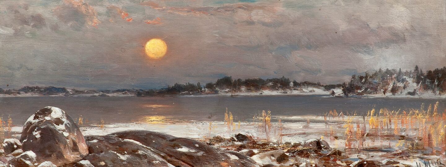 Early Spring Moon, by Hjalmar Munsterhjelm