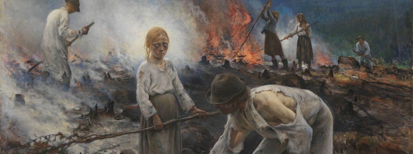 Under the Yoke (Burning the Brushwood), by Eero Järnefelt