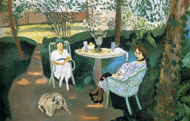 Tea in the garden, by Henri Matisse 