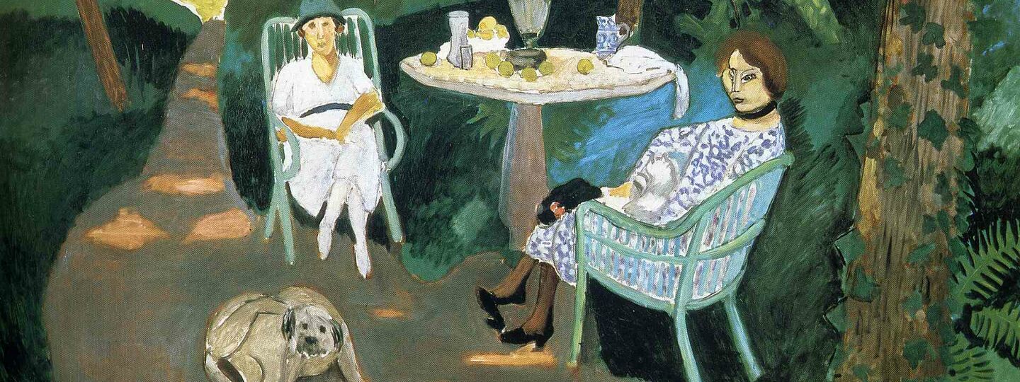 Tea in the garden, by Henri Matisse 