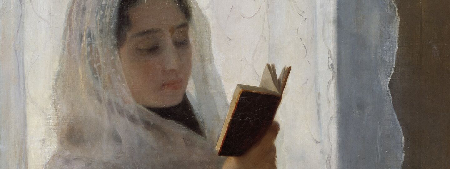 Reading, by Joan Llimona