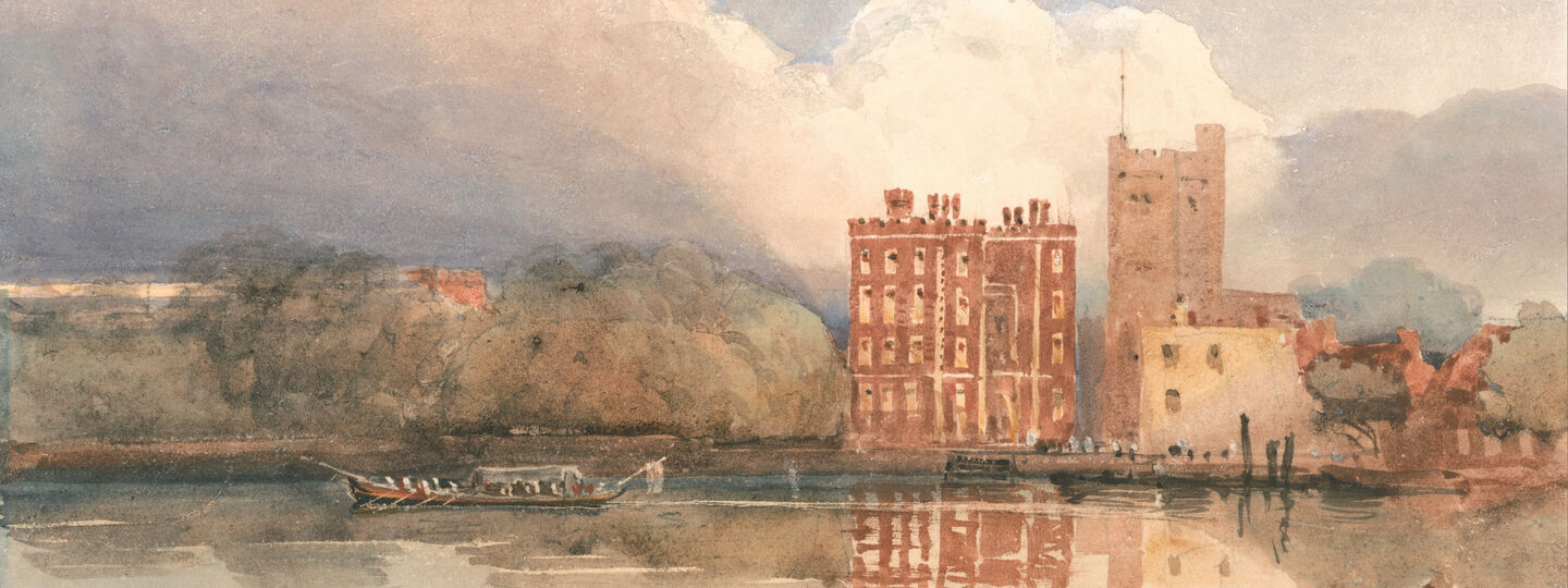 View of Lambeth Palace on Thames, by David Cox