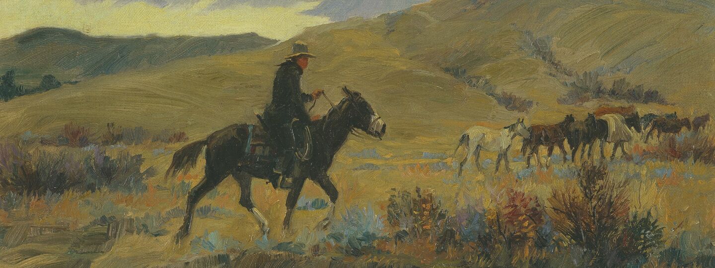 Going to the Wagon, by Elling William Gollings