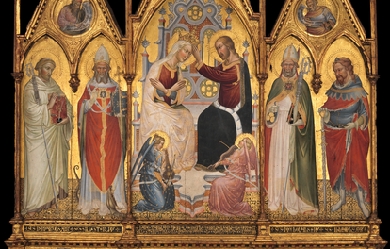 The Coronation of the Virgin, and Saints, by Giovanni di Tano Fei