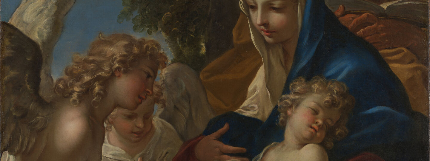 The Holy Family with Angels, by Sebastiano Ricci