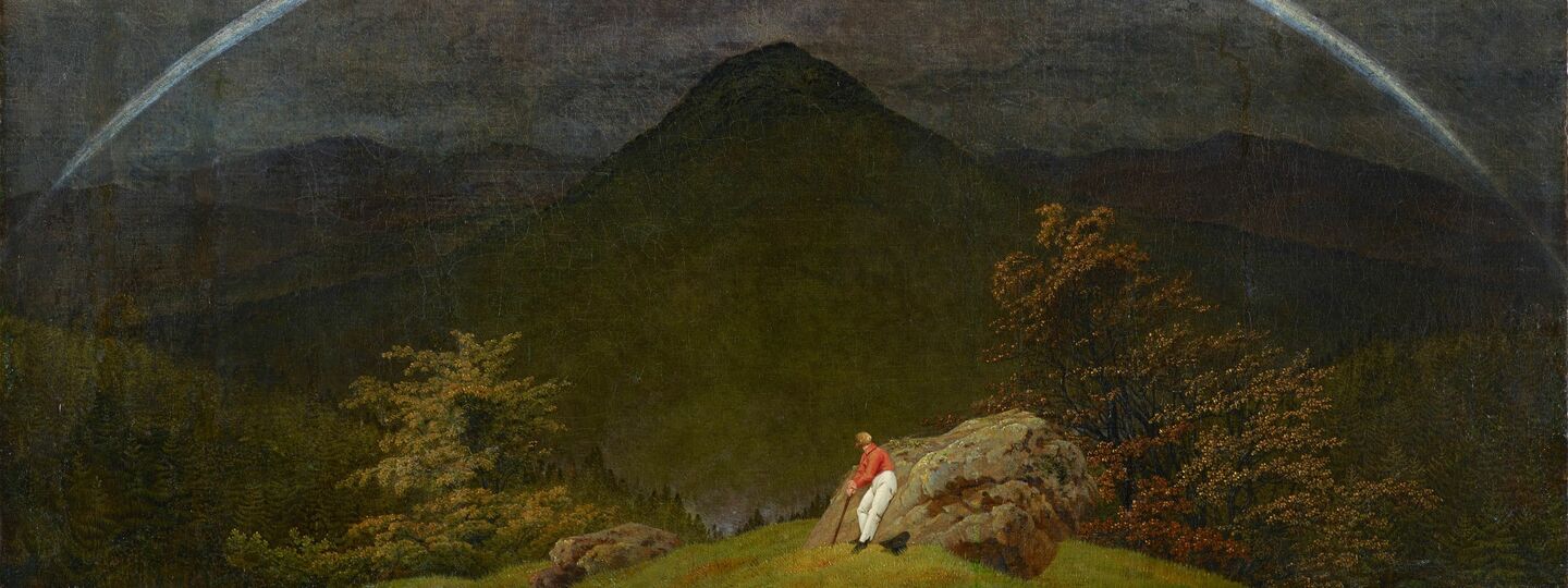 Mountain Landscape with Rainbow, by Caspar David Friedrich