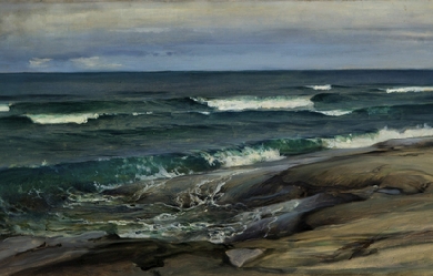 Beach landscape, by Eero Järnefelt