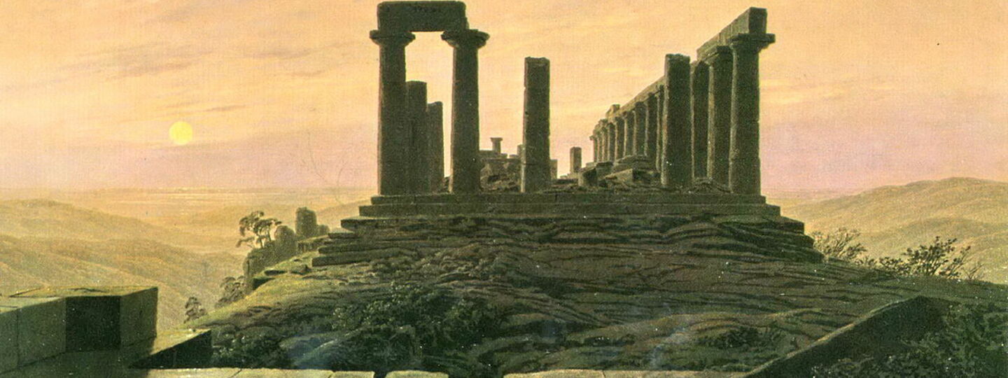 Temple of Juno in Agrigento, by Caspar David Friedrich