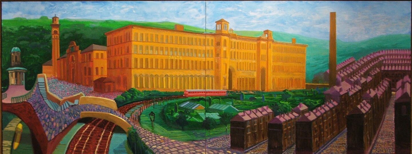 Salts mill, saltaire, yorks, by David Hockney