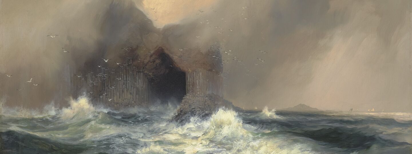 Fingal’s Cave, Island of Staffa, Scotland, by Thomas Moran
