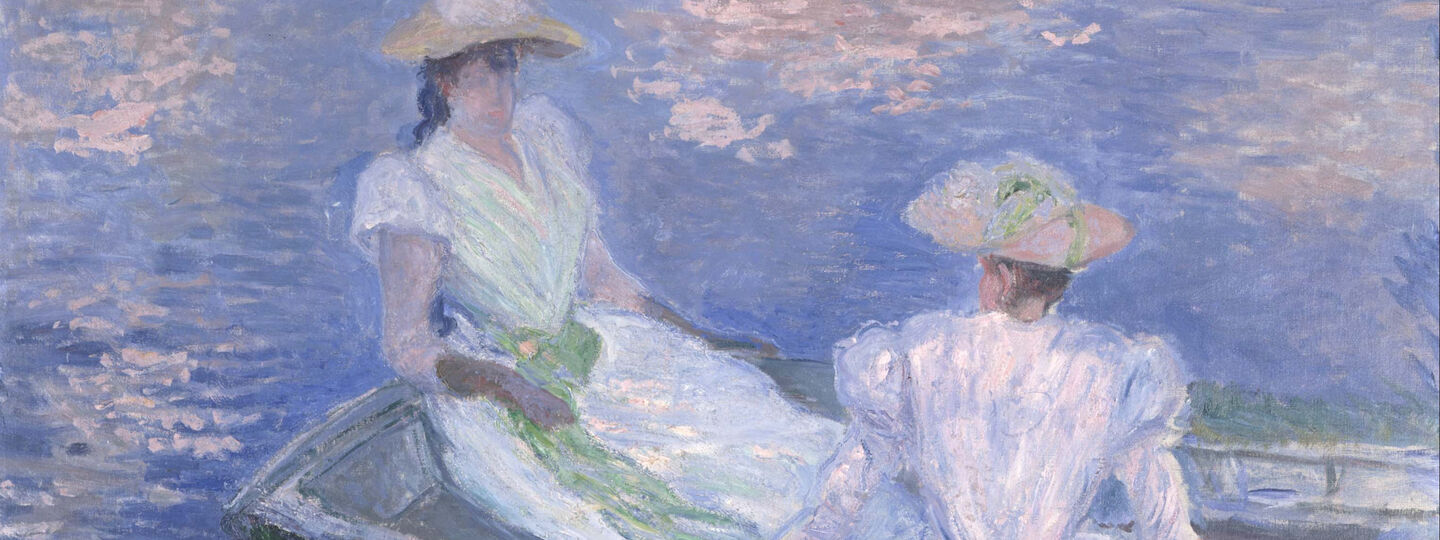 On the Boat, by Claude Monet