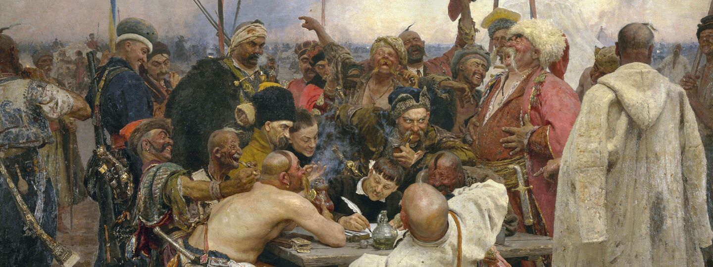 The Zaporozhye Cossacks Replying to the Sultan, by Ilya Repin