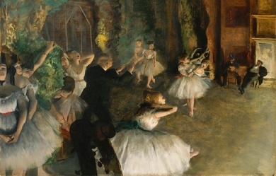 The Rehearsal Onstage, by Edgar Degas