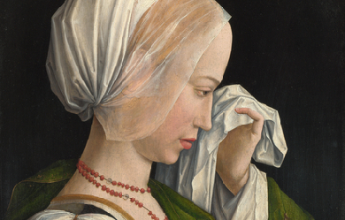 Magdalen Weeping, by Master of the Legend of the Magdalen