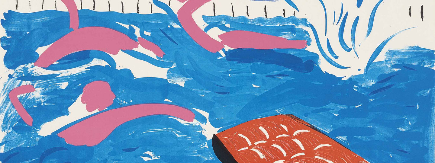 Afternoon Swimming, by David Hockney