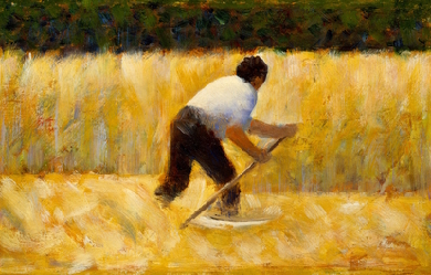 The Mower, by Georges Pierre Seurat