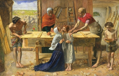 Christ in the House of His Parents (The Carpenter's Shop), by John Everett Millais