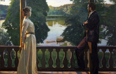 Nordic Summer Evening, by Bergh Richard