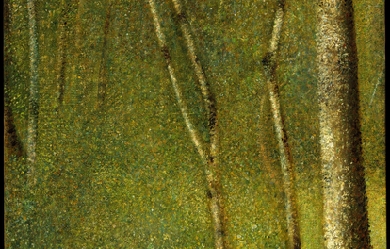 The Forest at Pontaubert, by Georges Pierre Seurat