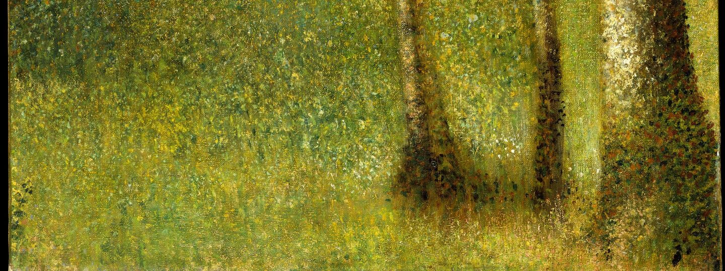 The Forest at Pontaubert, by Georges Pierre Seurat