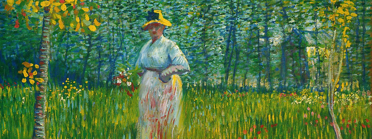 A Woman Walking in a Garden, by Vincent van Gogh