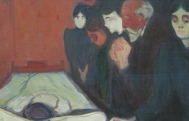 At the Deathbed, by Edvard Munch