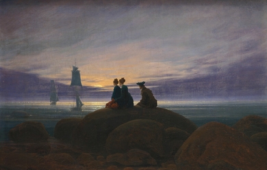 Moonrise over the Sea, by Caspar David Friedrich