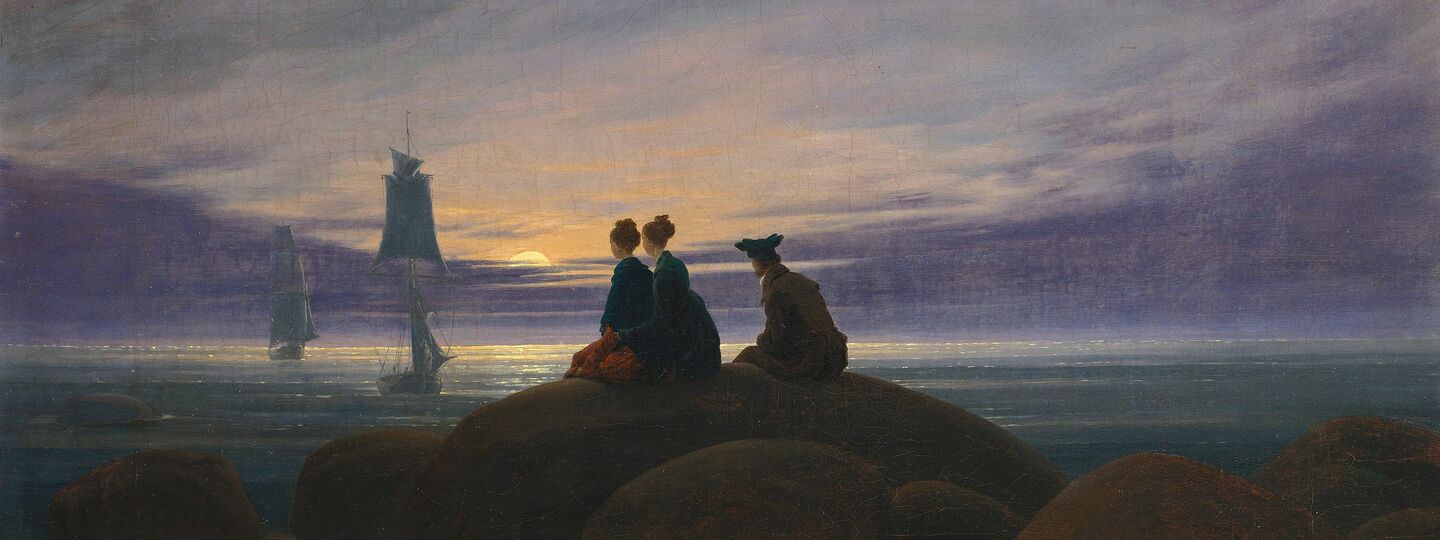 Moonrise over the Sea, by Caspar David Friedrich