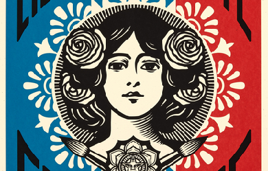 Liberty, Equality, Fraternity, by Shepard Fairey