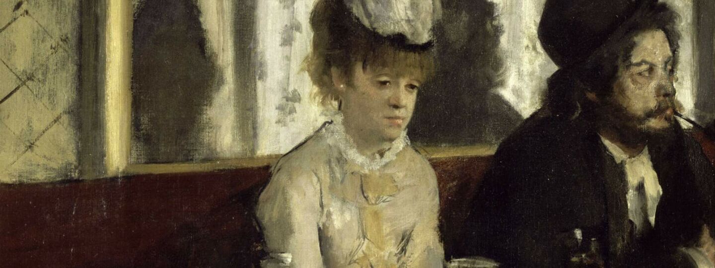 In a cafe (absinthe), by Edgar Degas