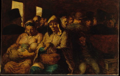 The Third-Class Carriage, by Honoré Daumier