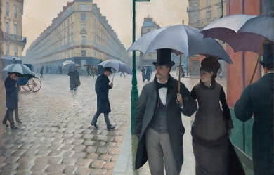 Paris Street; Rainy Day, by Gustave Caillebotte