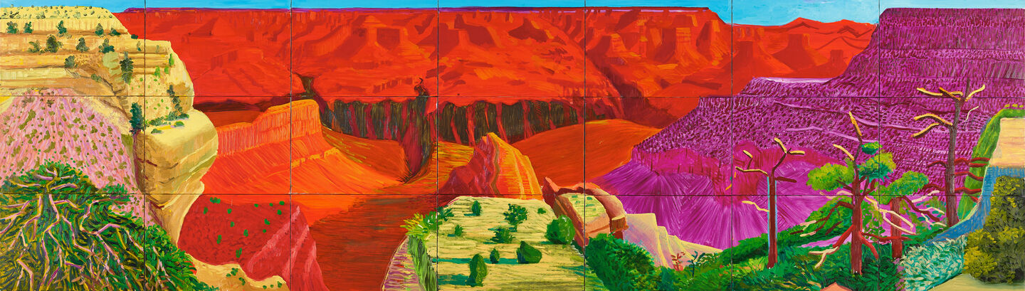 A Closer Grand Canyon, by David Hockney