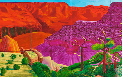 A Closer Grand Canyon, by David Hockney