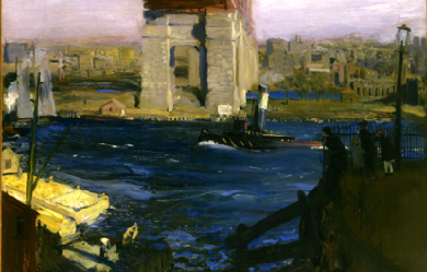 Bridge, Blackwell’s Island, by George Wesley Bellows