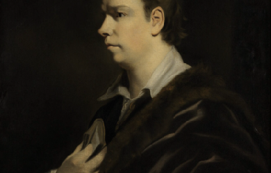 Oliver Goldsmith  by the studio of Sir Joshua Reynolds