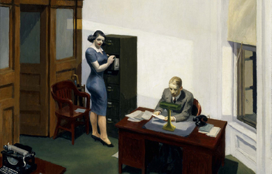 Office at Night, by Edward Hopper