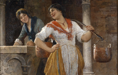 The water carrier, by Eugene de Blaas