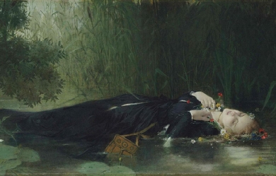 Ophelia, by Jean-Baptiste Bertrand