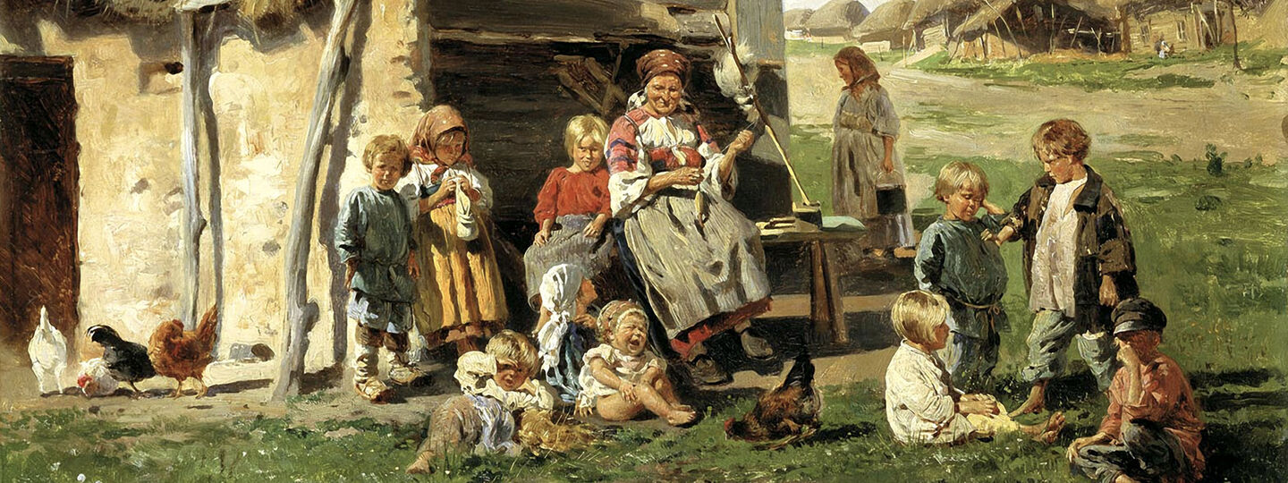 The Village Children, by Vladimir Makovsky